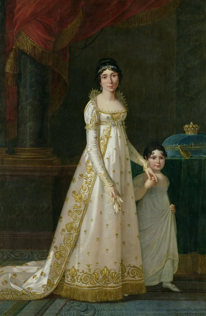 Ritratto di Marie - Julie Clary (1777, 1845) Regina di Napoli con la figlia Zenaide Bonaparte, Château de Versailles et de Trianon, Versailles